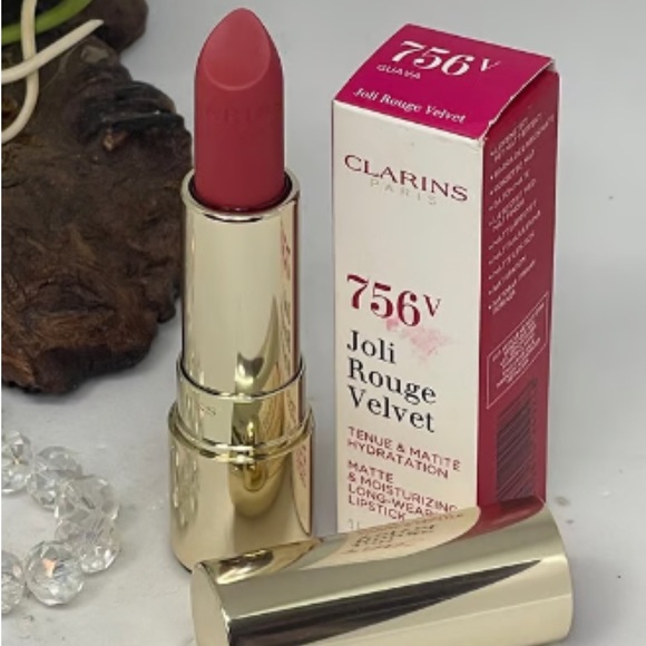 CLARINS Joli Rouge Velvet Matte Lipstick-756v Guava - Picture 2 of 6